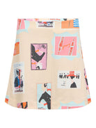 Object Tracy Printed Mini Skirt Sandshell - Steranko Clothing Manchester