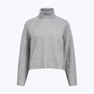 Object Vilola Rollneck Pullover Medium Grey Melange - Steranko Clothing Manchester