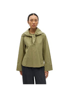 Object Vonne Scarf Blouse Bronze Green / Orange - Steranko Clothing Manchester