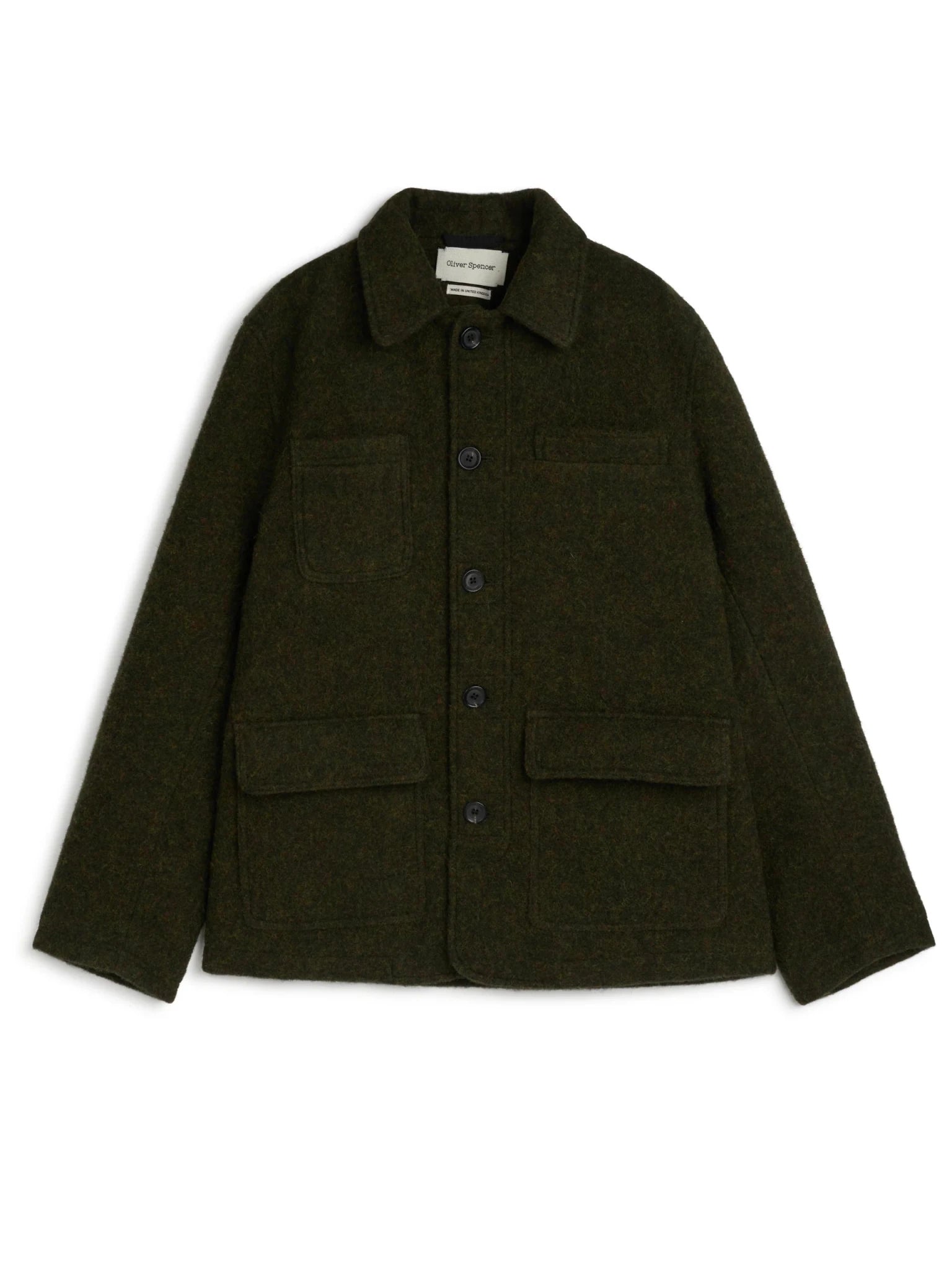 Oliver Spencer Addington Jacket Morgan Green - Steranko Clothing Manchester