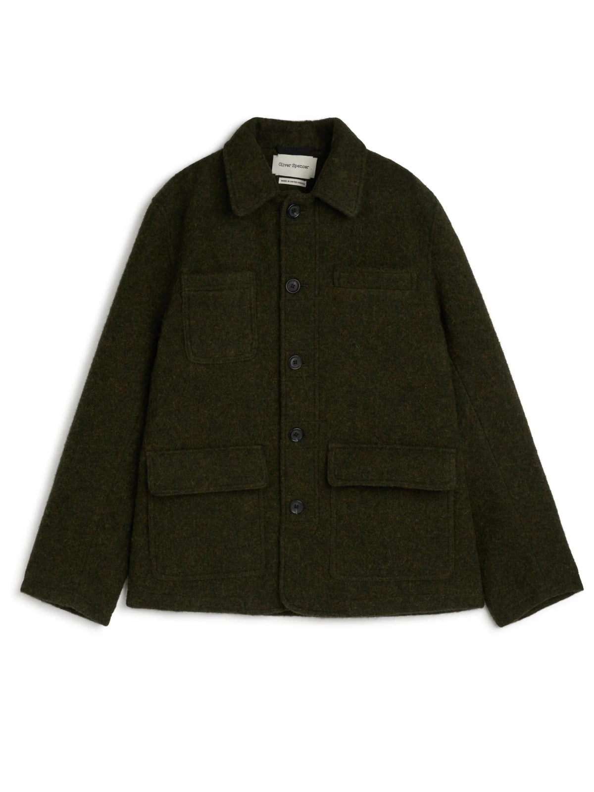 Oliver Spencer Addington Jacket Morgan Green - Steranko Clothing Manchester