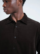 Oliver Spencer Atlanta LS Shirt Mersey Cord Brown - Steranko Clothing Manchester