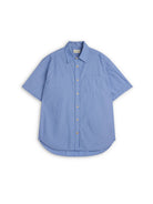 Oliver Spencer Atlanta Short Sleeve Shirt Blue - Steranko Clothing Manchester