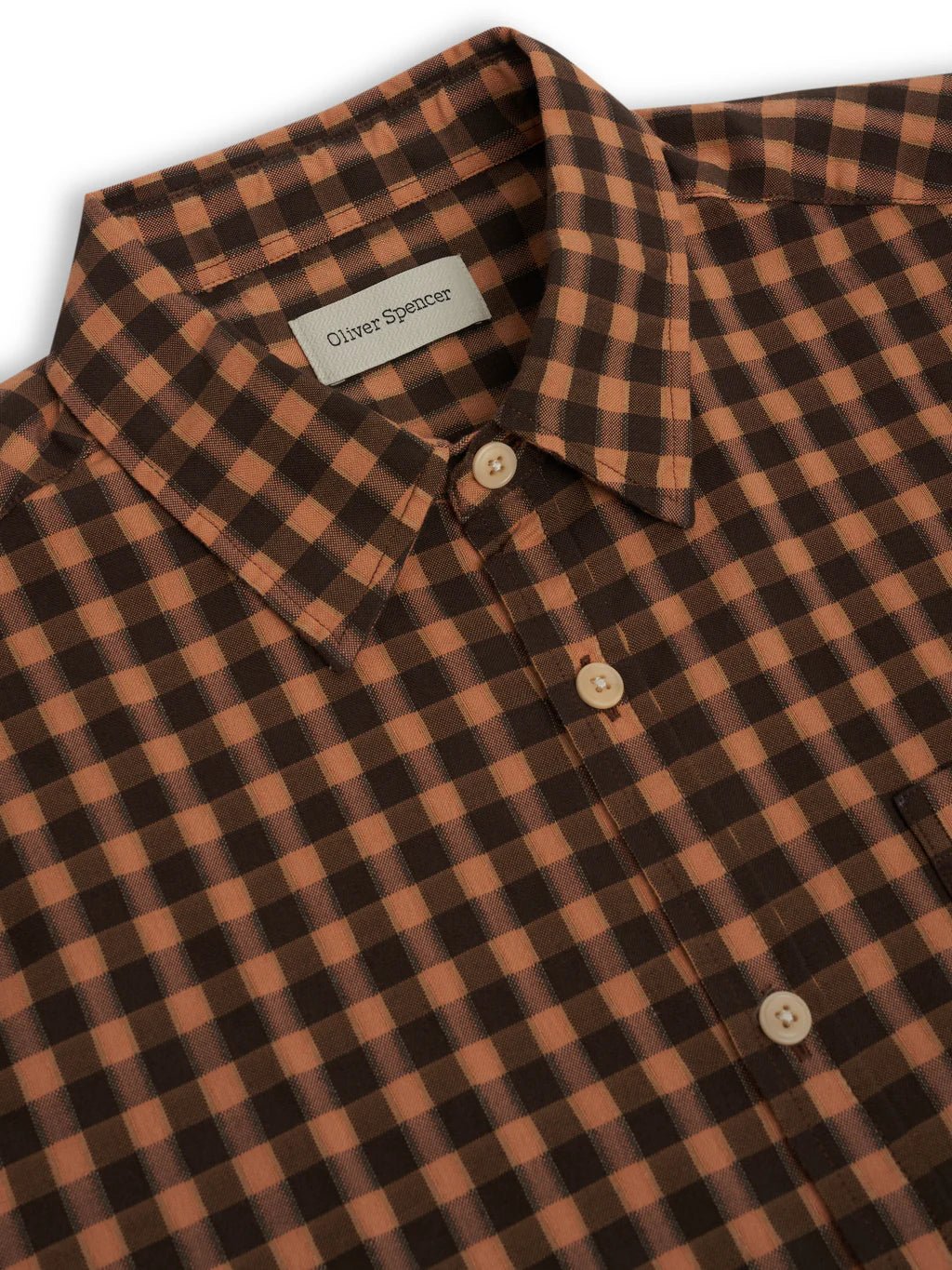 Oliver Spencer Atlanta Short Sleeve Shirt Lennox Multi - Steranko Clothing Manchester