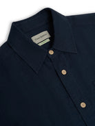 Oliver Spencer Atlanta Short Sleeve Shirt Padworth Navy - Steranko Clothing Manchester