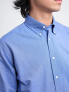 Oliver Spencer Brook Shirt McKenzie Blue - Steranko Clothing Manchester