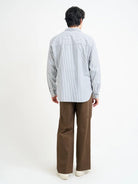 Oliver Spencer Garrison LS Shirt Brimham Blue - Steranko Clothing Manchester