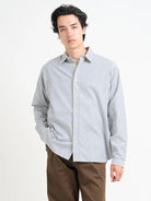 Oliver Spencer Garrison LS Shirt Brimham Blue - Steranko Clothing Manchester