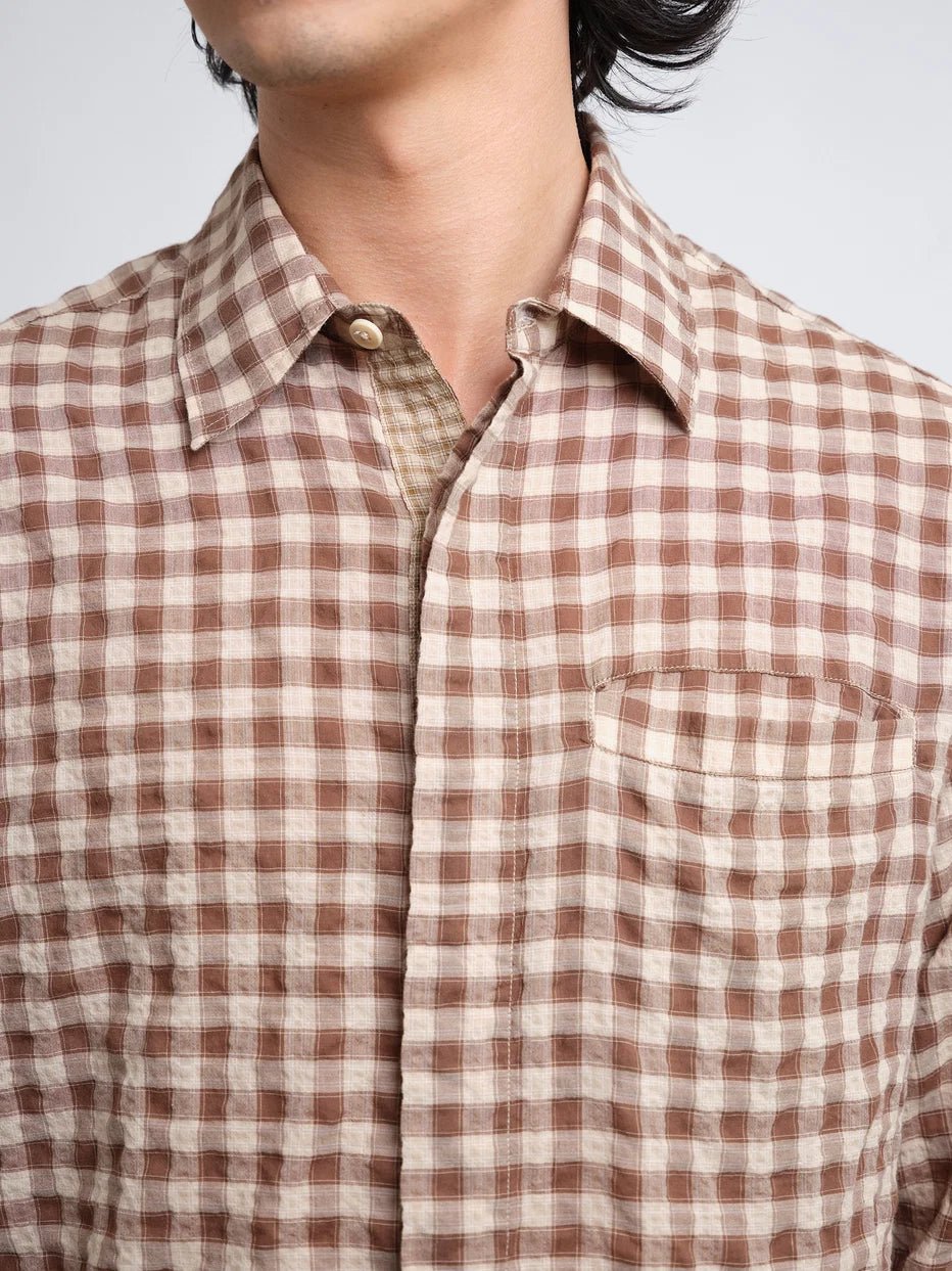 Oliver Spencer Mulvey Shirt Ennis Brown - Steranko Clothing Manchester
