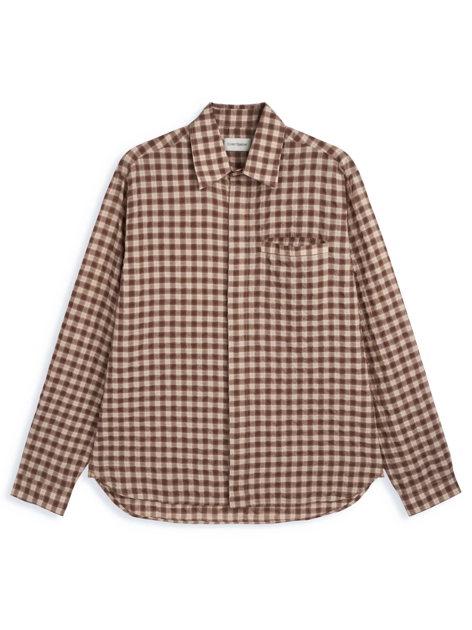 Oliver Spencer Mulvey Shirt Ennis Brown - Steranko Clothing Manchester