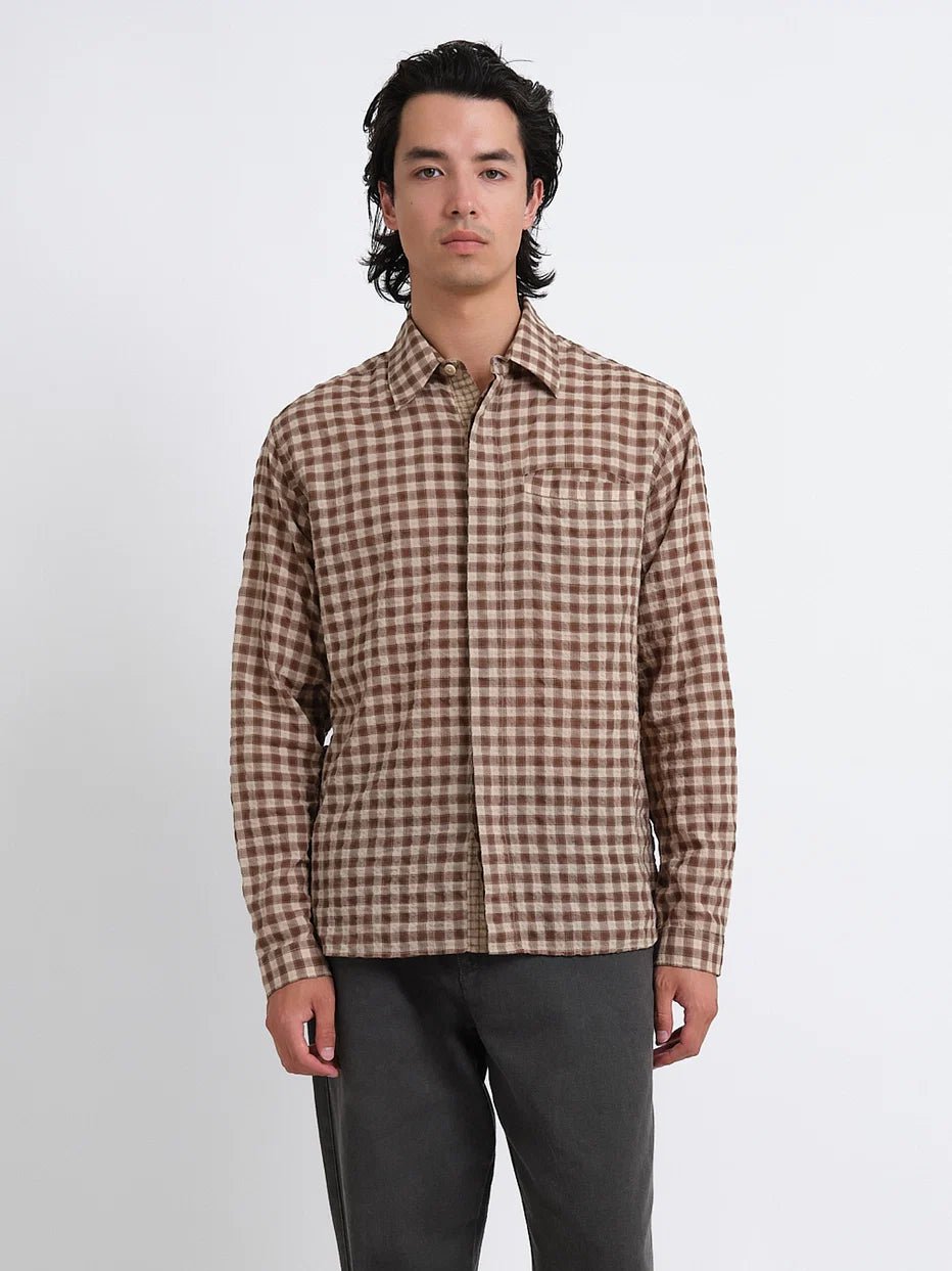 Oliver Spencer Mulvey Shirt Ennis Brown - Steranko Clothing Manchester