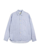 Oliver Spencer New York Special Shirt Collins White / Blue - Steranko Clothing Manchester