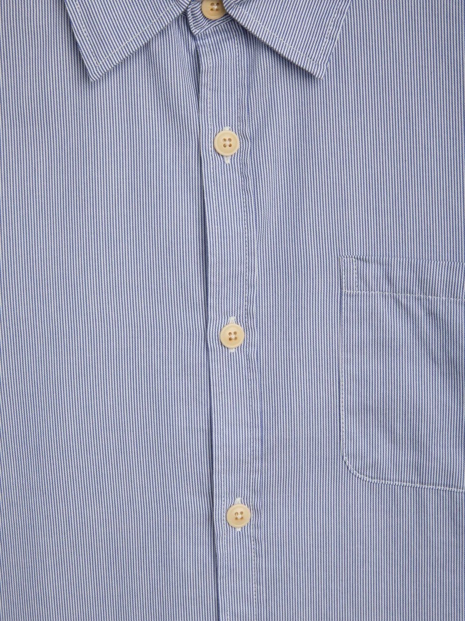 Oliver Spencer New York Special Shirt Collins White / Blue - Steranko Clothing Manchester