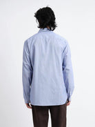 Oliver Spencer New York Special Shirt Collins White / Blue - Steranko Clothing Manchester