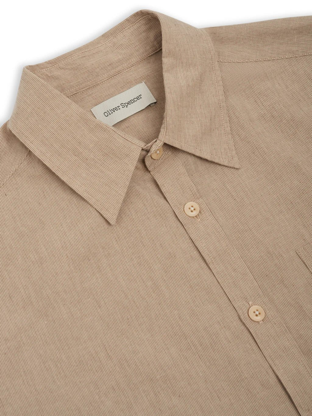 Oliver Spencer New York Special Shirt Howell Beige - Steranko Clothing Manchester