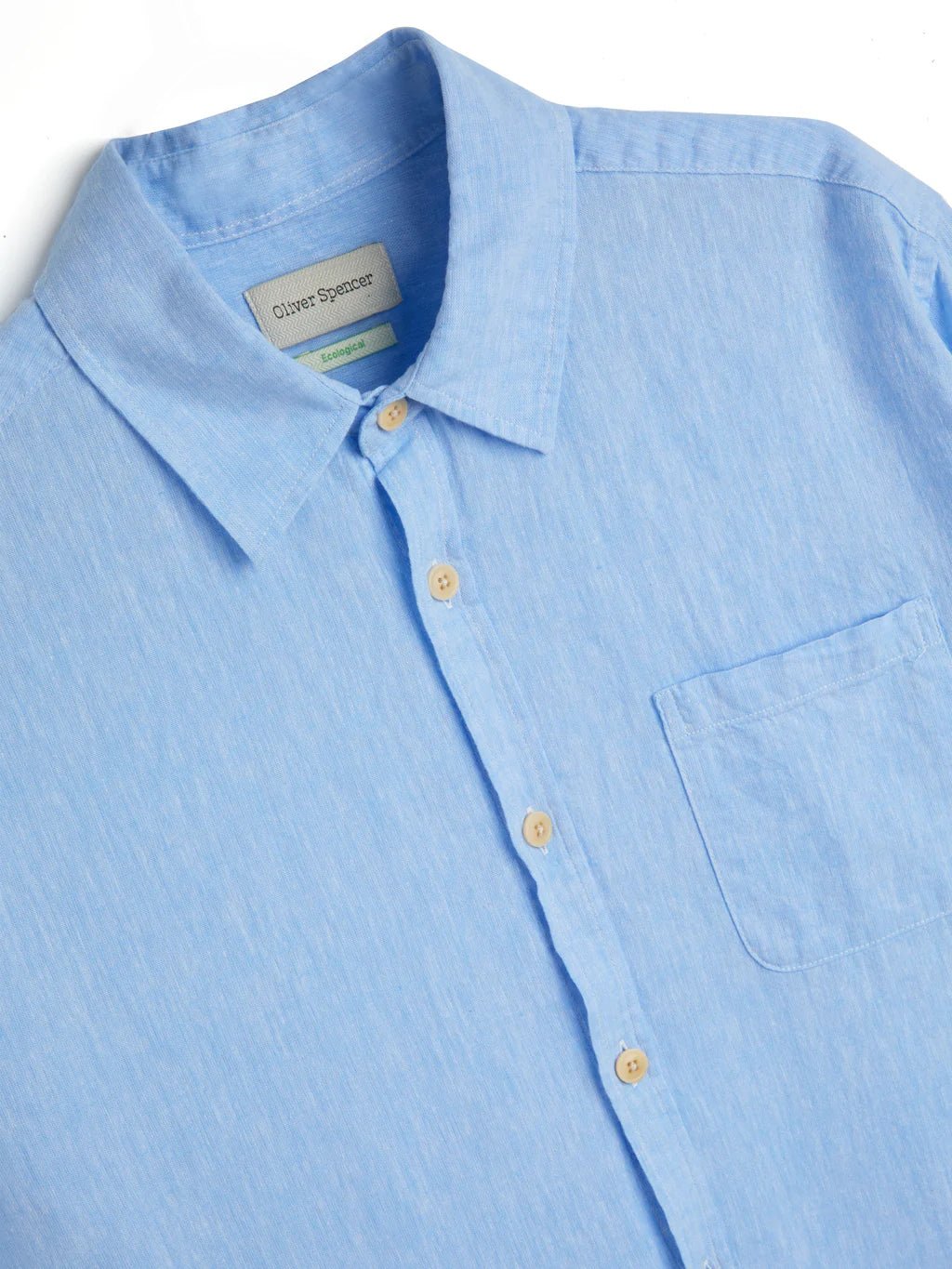 Oliver Spencer New York Special Shirt Perkins Blue - Steranko Clothing Manchester