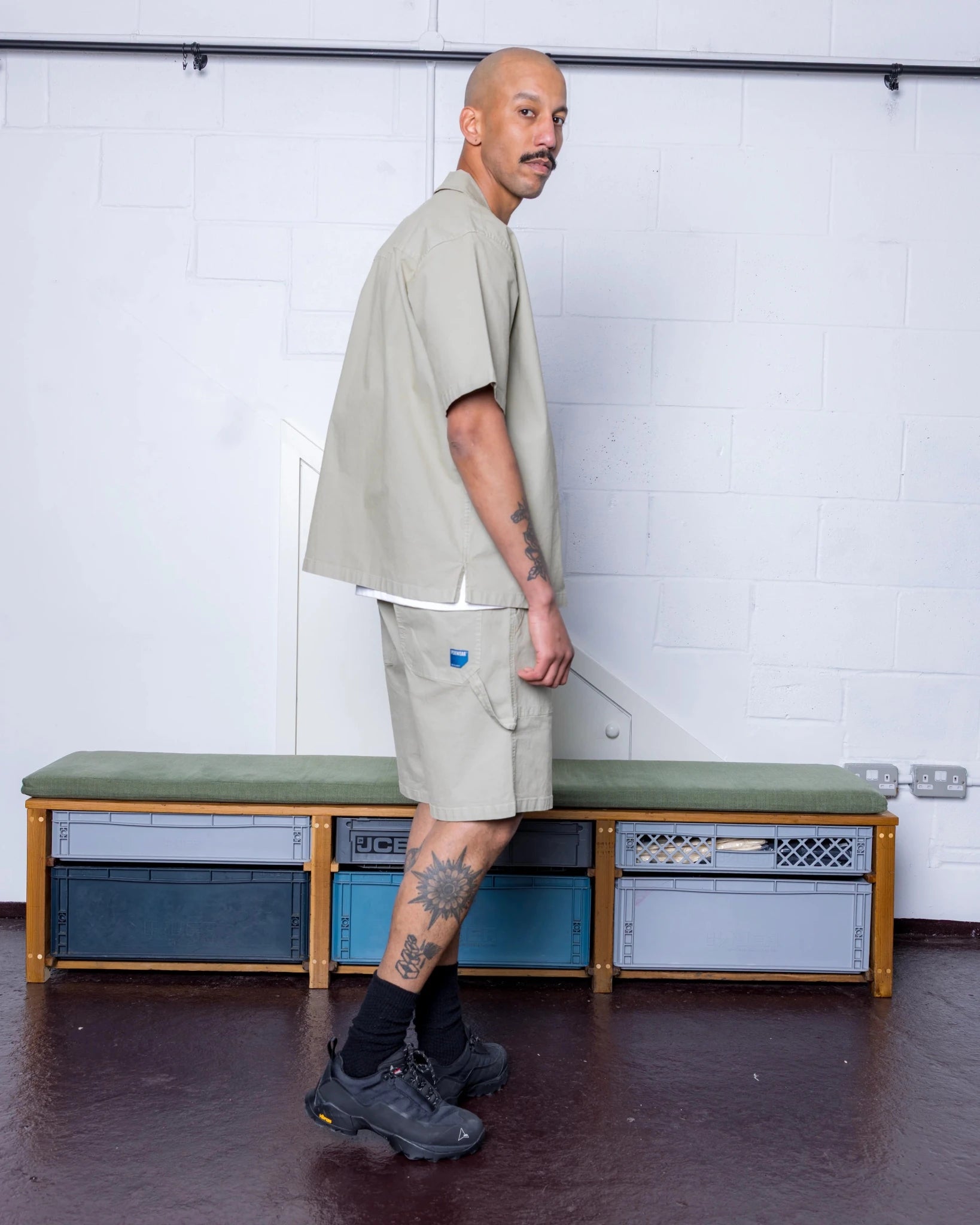 Pexwear Tradesman Short Faun Green Ripstop - Steranko Clothing Manchester