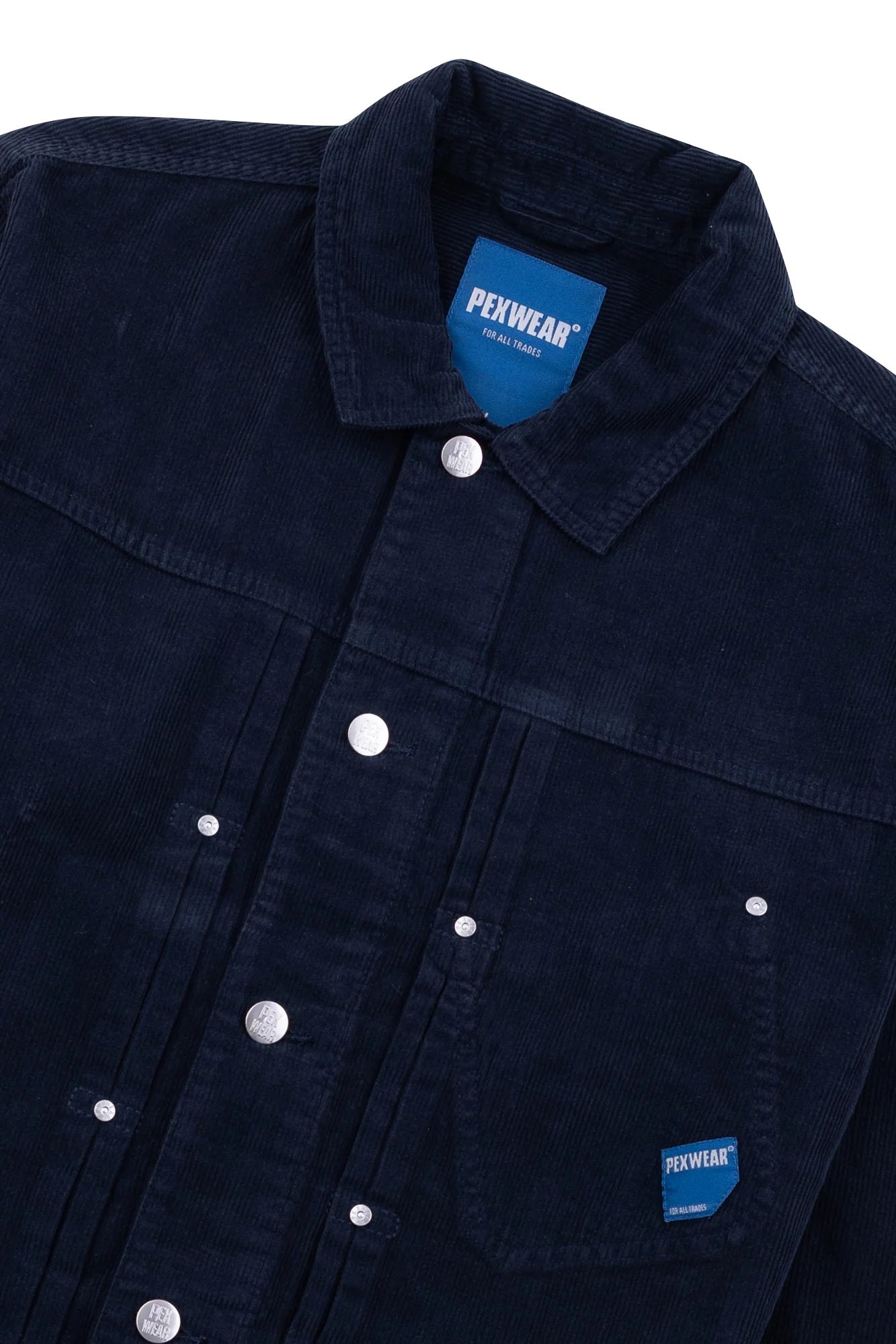 Pexwear Trucker Jacket Deep Navy Cord - Steranko Clothing Manchester