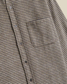 Portuguese Flannel Abstract Pied Poule Charcoal - Steranko Clothing Manchester