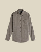 Portuguese Flannel Abstract Pied Poule Charcoal - Steranko Clothing Manchester