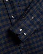 Portuguese Flannel Aquila Blue - Steranko Clothing Manchester