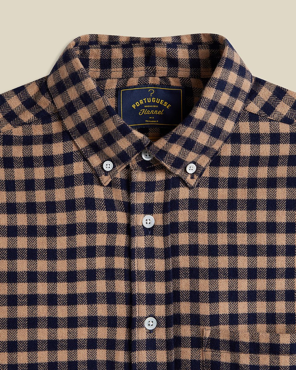 Portuguese Flannel Rocca Shirt Brown - Steranko Clothing Manchester
