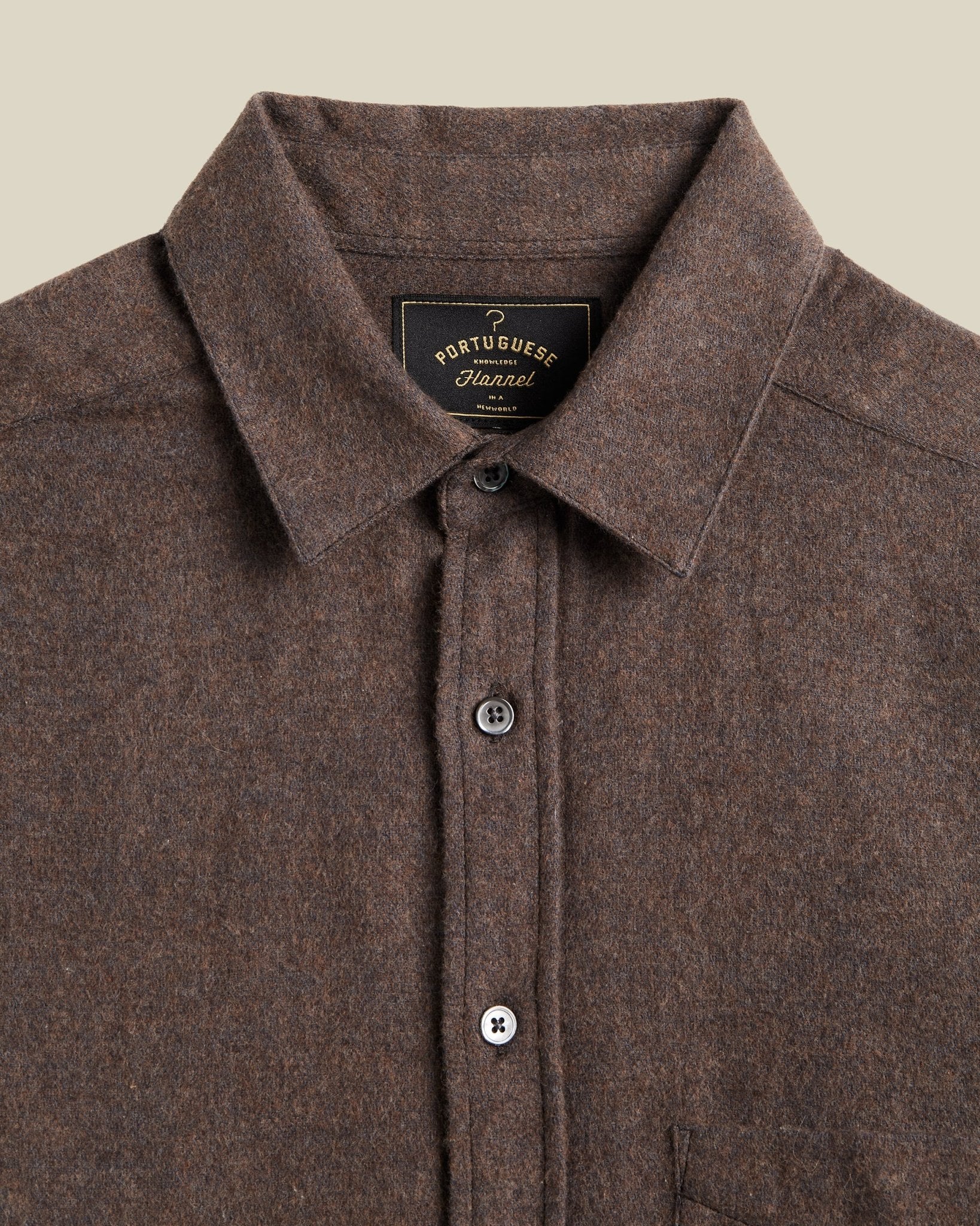Portuguese Flannel Suavis Brown - Steranko Clothing Manchester