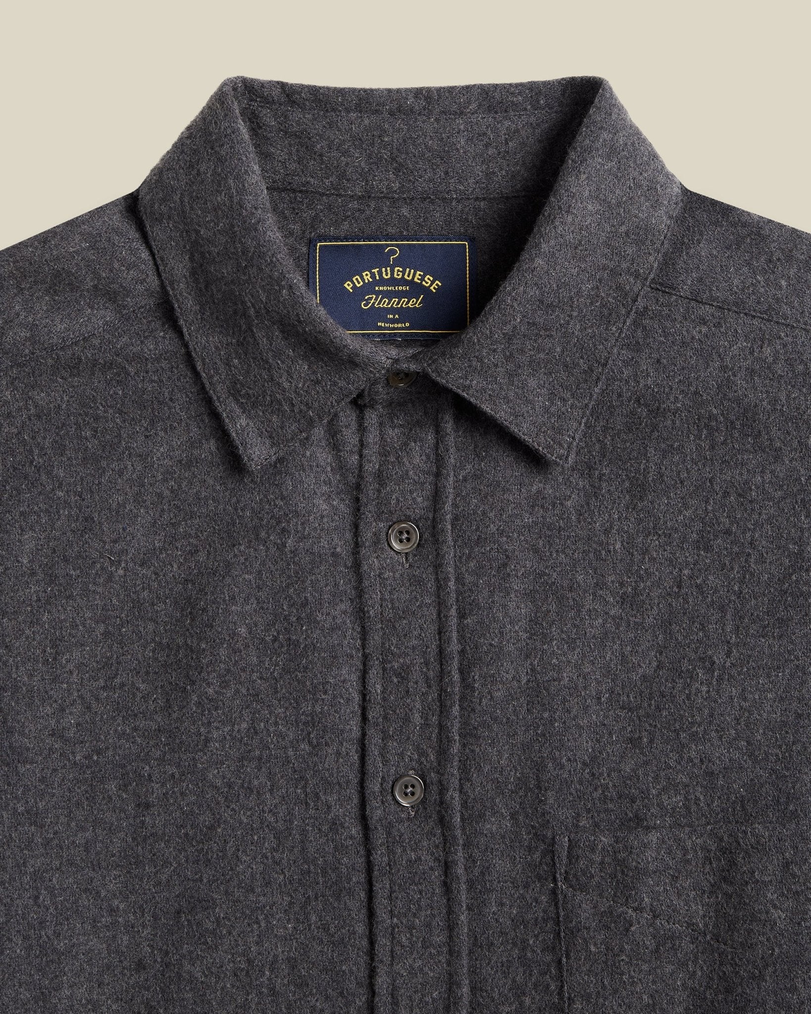 Portuguese Flannel Suavis Grey - Steranko Clothing Manchester