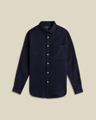 Portuguese Flannel Teca Shirt Navy - Steranko Clothing Manchester