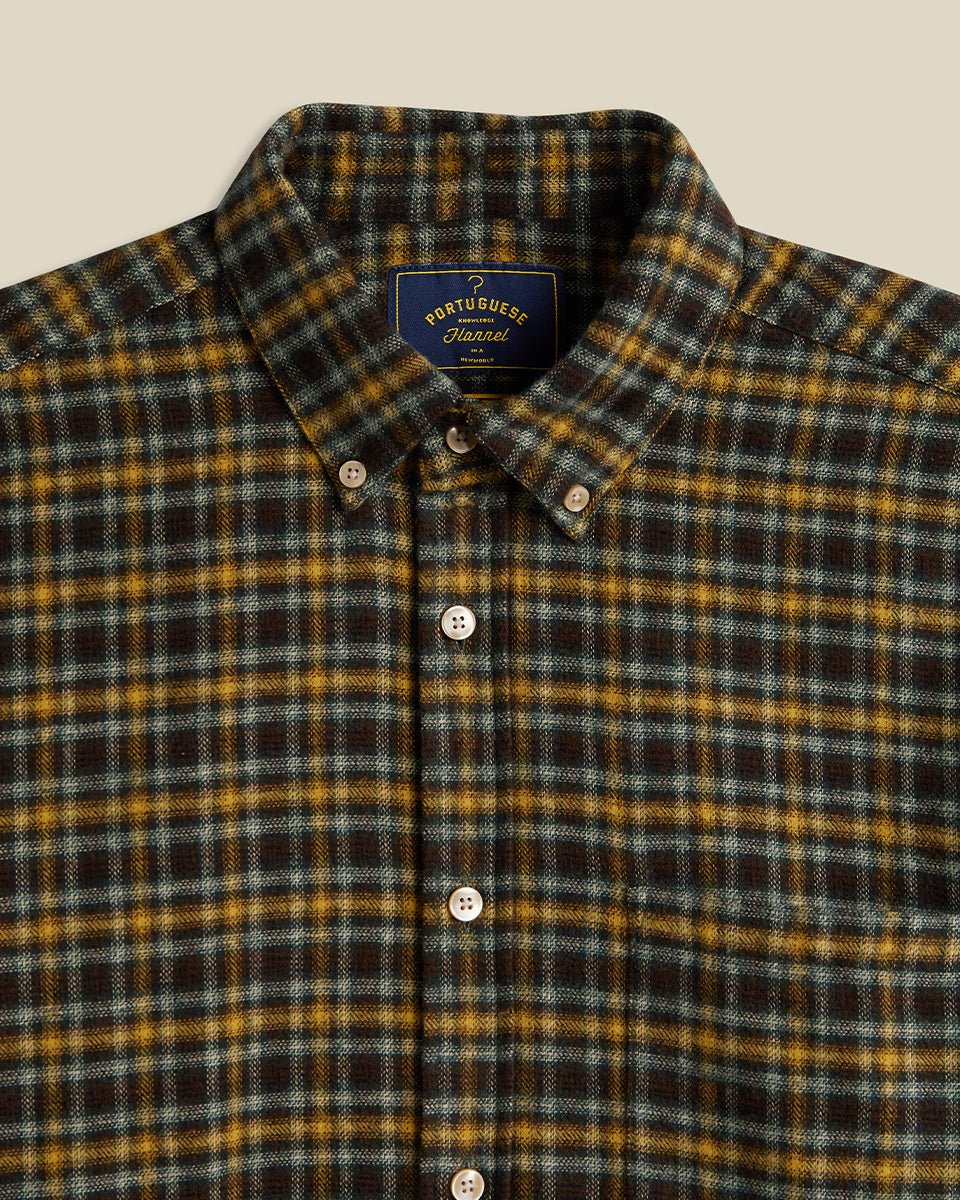 Portuguese Flannel Vouga Shirt Green - Steranko Clothing Manchester
