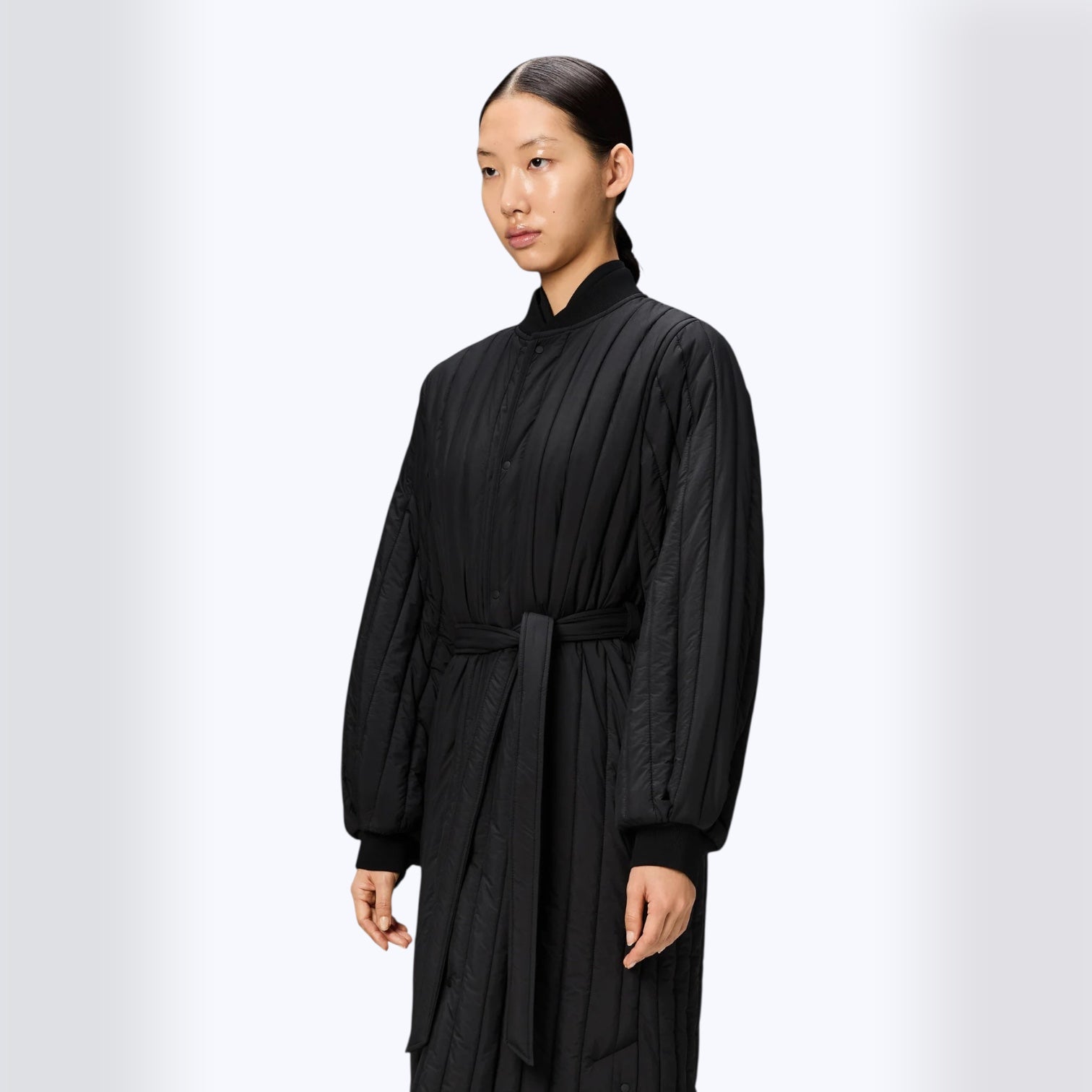 Rains Banja Liner W Coat T1 Black - Steranko Clothing Manchester