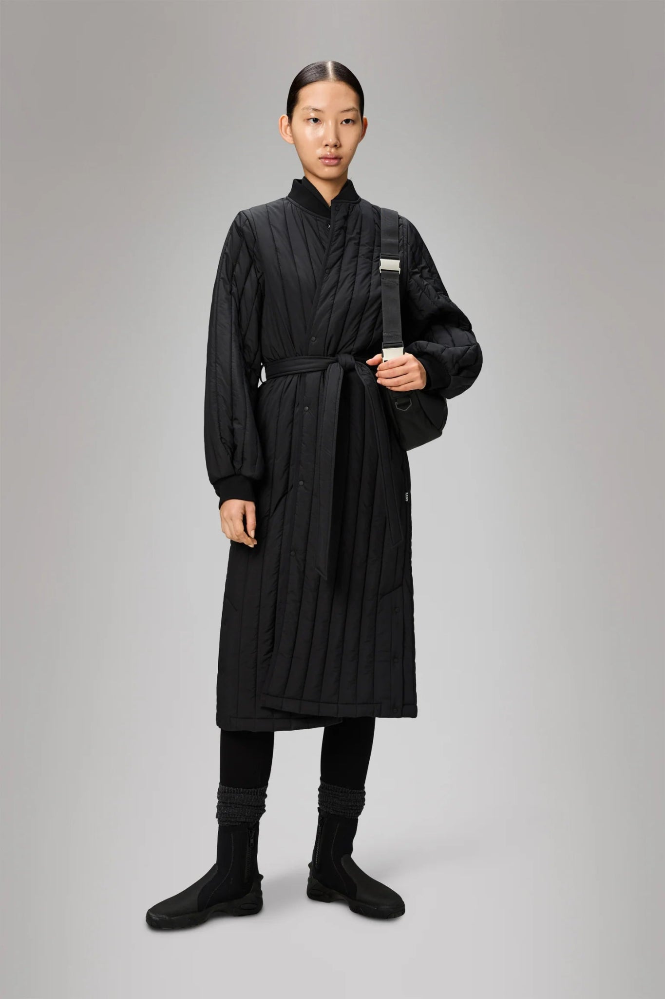 Rains Banja Liner W Coat T1 Black - Steranko Clothing Manchester