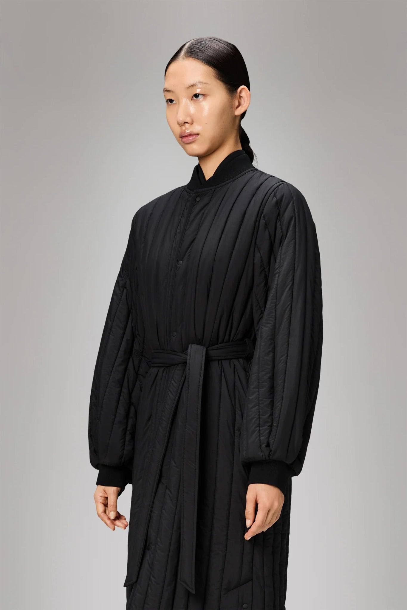 Rains Banja Liner W Coat T1 Black - Steranko Clothing Manchester