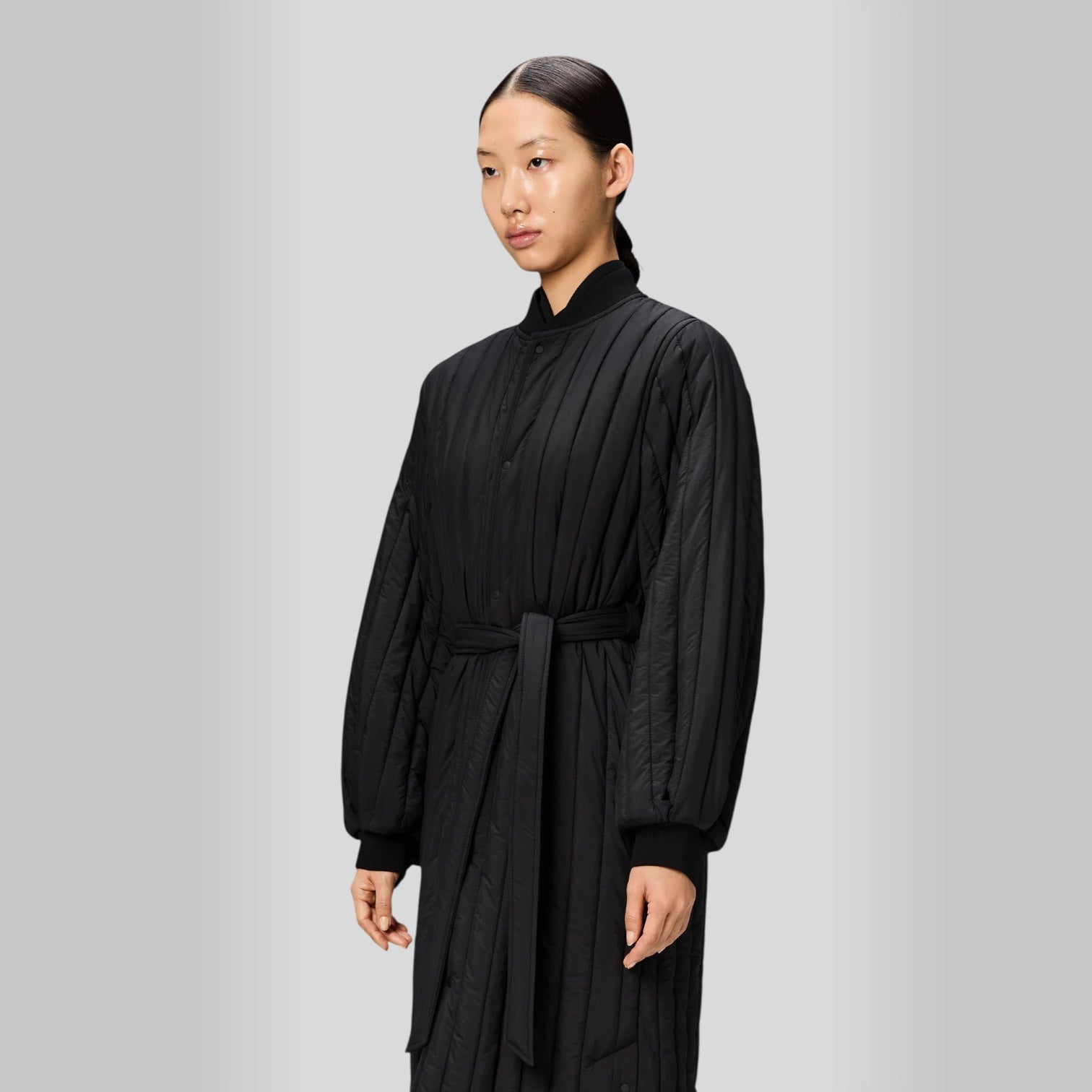 Rains Banja Liner W Coat T1 Black - Steranko Clothing Manchester