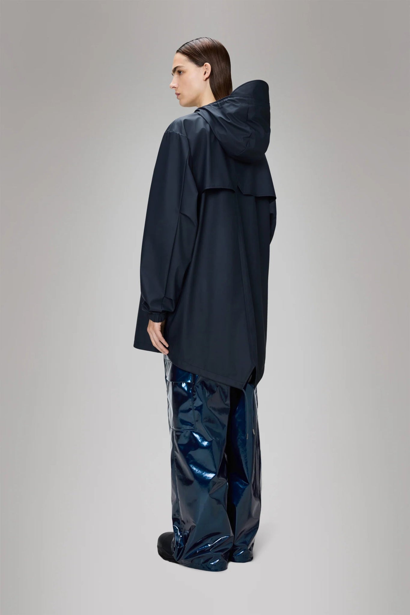 Rains Fishtail Jacket W3 Navy - Steranko Clothing Manchester