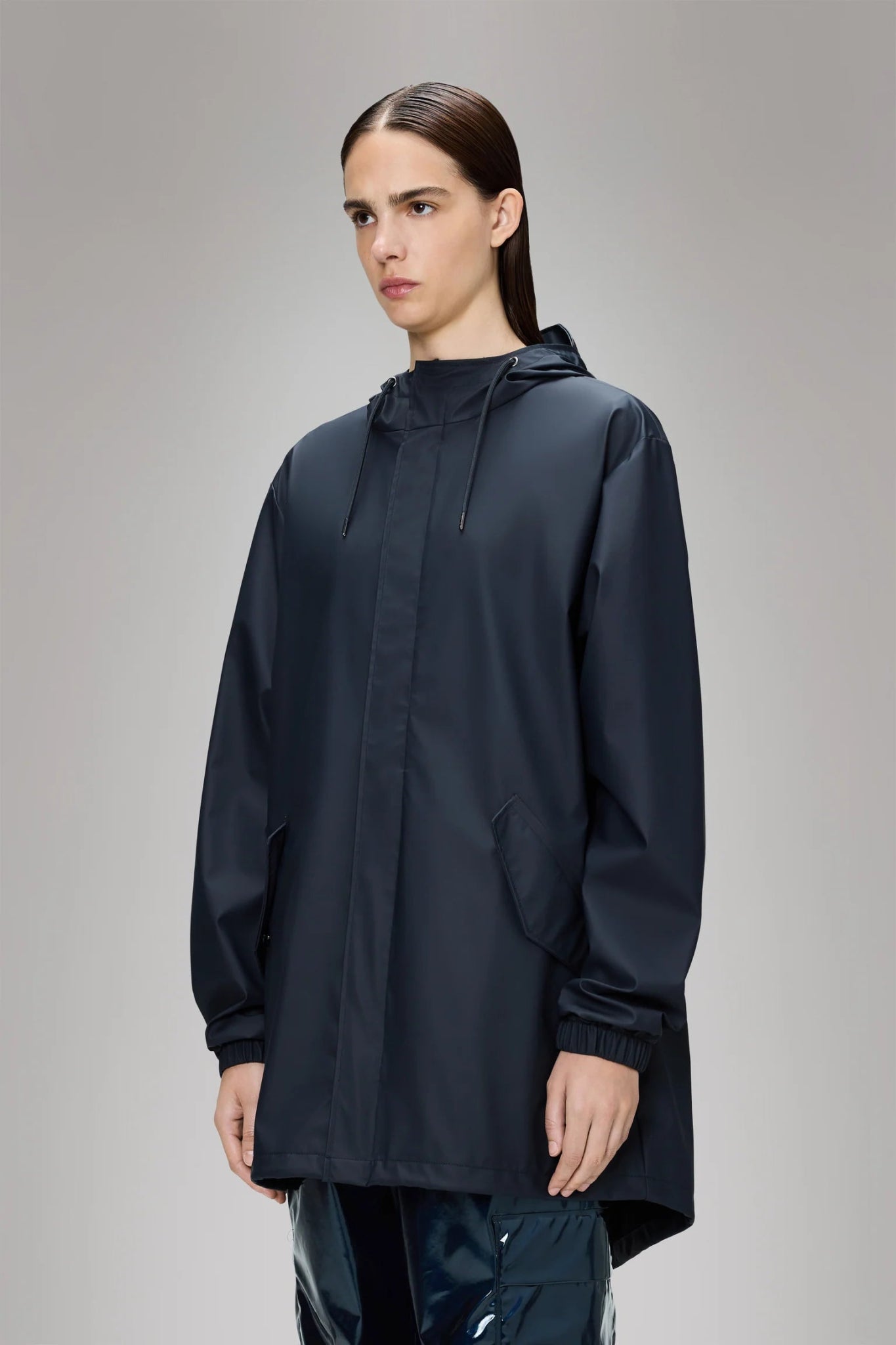 Rains Fishtail Jacket W3 Navy - Steranko Clothing Manchester