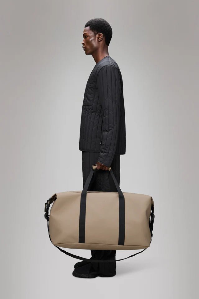 Rains Hilo Weekend Bag Large W3 Beige - Steranko Clothing Manchester