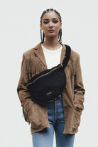 Rivedroit XL Custine Velvet Waist Bag Black - Steranko Clothing Manchester