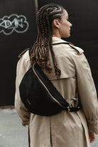 Rivedroit XL Custine Velvet Waist Bag Black - Steranko Clothing Manchester