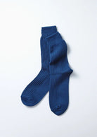 Rototo Cotton Waffle Socks Dull Blue - Steranko Clothing Manchester