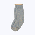 Rototo Double Face Crew Socks Blue / Brown - Steranko Clothing Manchester