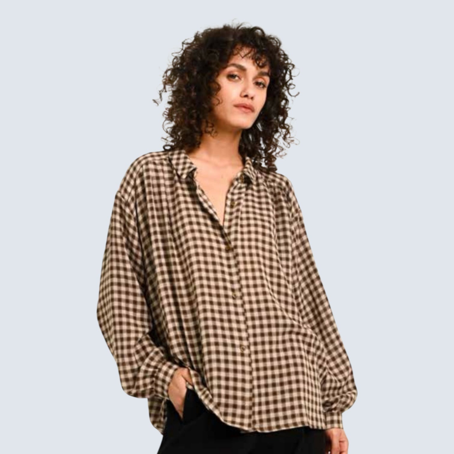 Sacrecoeur Ali Blouse Check Multi - Steranko Clothing Manchester