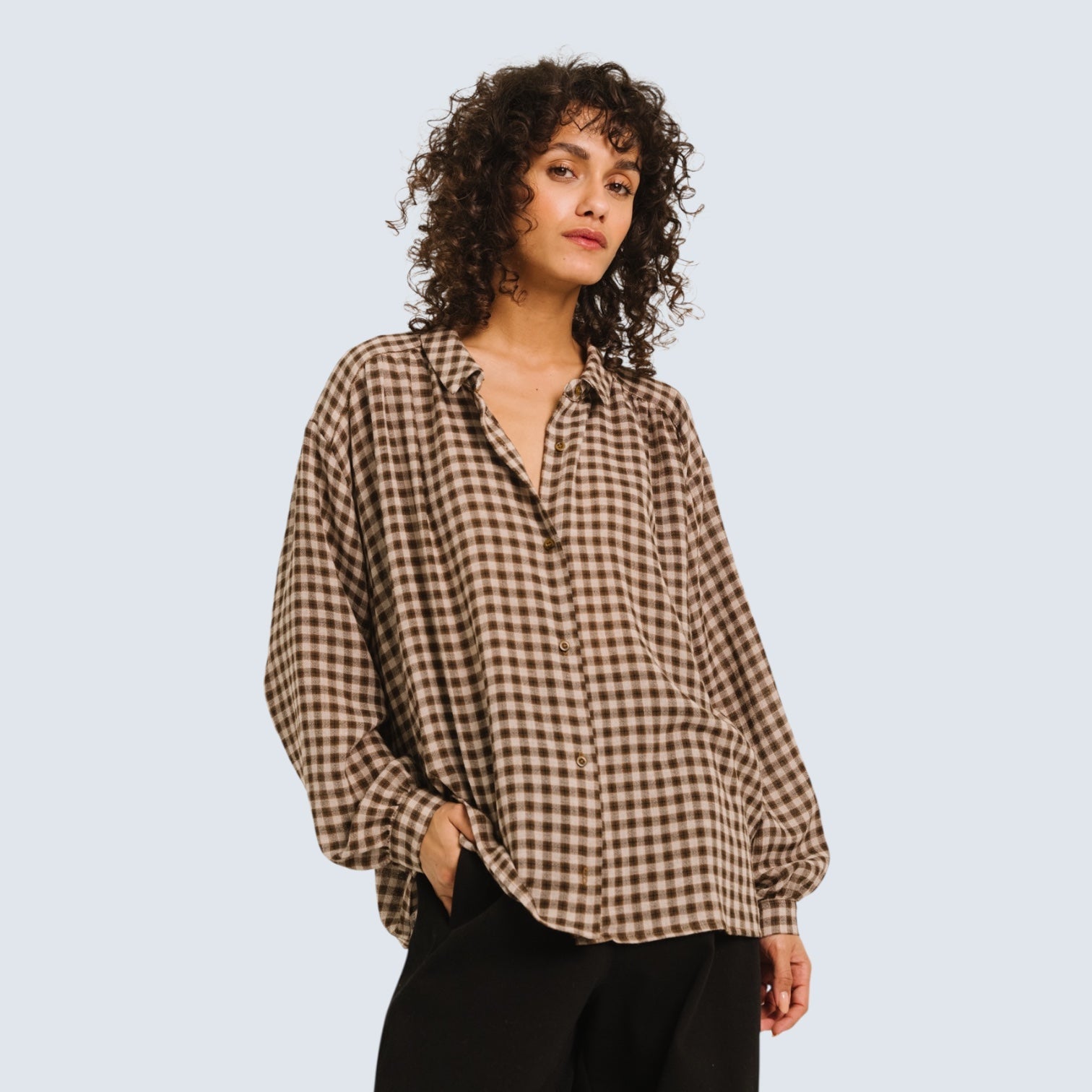 Sacrecoeur Ali Blouse Check Multi - Steranko Clothing Manchester