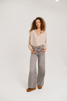 Sacrecoeur Ali Blouse Embroidered Stripe Cream/Beige - Steranko Clothing Manchester
