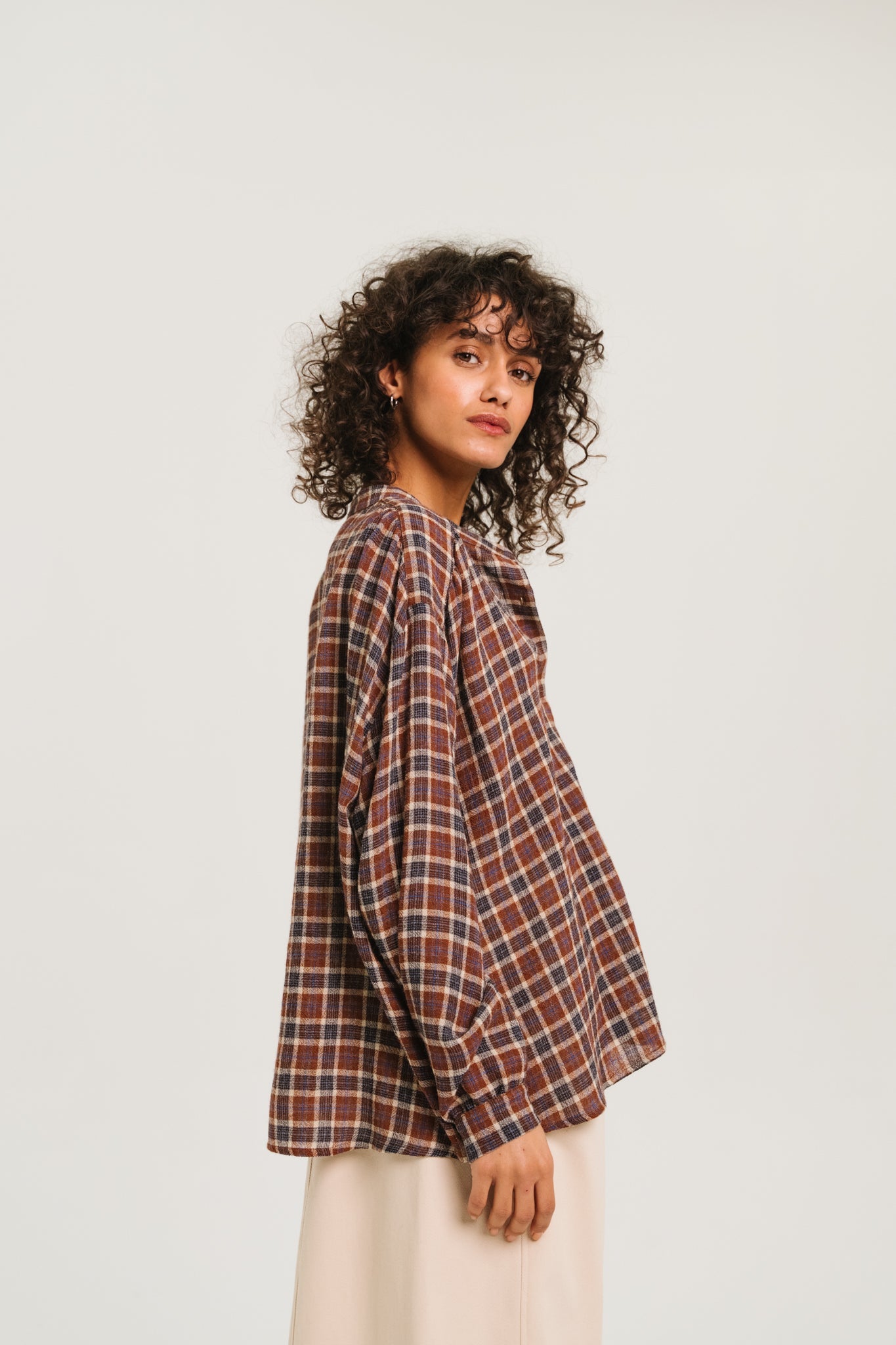 Sacrecoeur Ella Wool Blouse Multi - Steranko Clothing Manchester