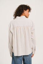 Sacrecoeur Emeline Corduroy Blouse Light Blue - Steranko Clothing Manchester