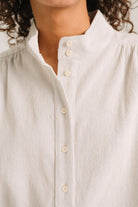 Sacrecoeur Emeline Corduroy Blouse Light Blue - Steranko Clothing Manchester