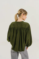 Sacrecoeur Giannita Blouse Algae - Steranko Clothing Manchester