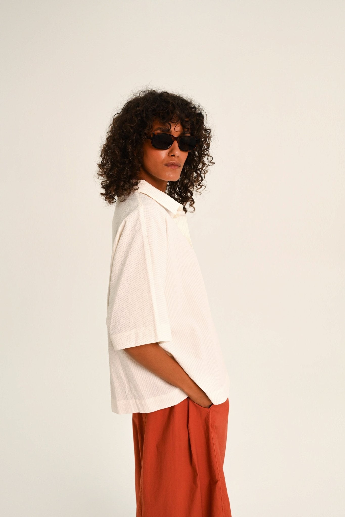 Sacrécoeur Jona Shirt Ecru - Steranko Clothing Manchester