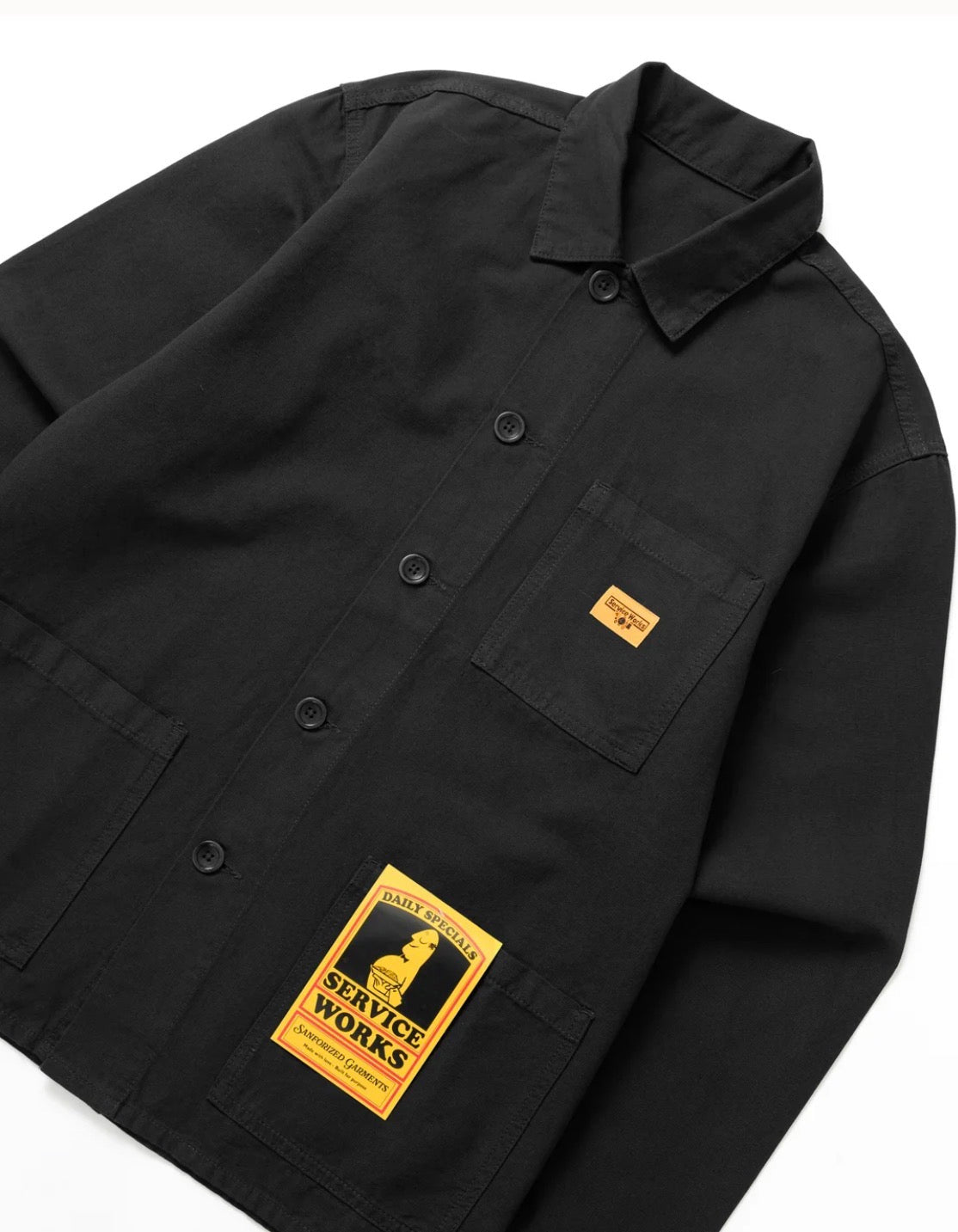 Service Works Chore Shirt Black - Steranko Clothing Manchester